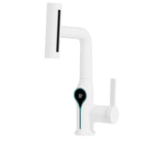 AquaSense Waterfall Basin Mixer – Digital Temperature Display Bathroom Faucet | Adjustable Luxury Sink Tap