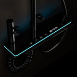 LumiTherm Spa Shower System – LED Temperature Display Rainfall Shower | Adjustable Stainless Steel Bathroom Set