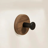 Nordale Walnut Wall Hook – Solid Wood Coat & Accessory Hanger | Minimalist Scandinavian Storage