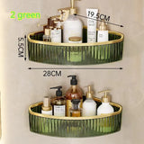 CrystalNest Corner Shelf – Clear Acrylic Bathroom Organiser | No-Drill Wall Storage Rack