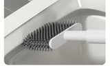 FreshFlow Silicone Toilet Brush – Wall-Mounted Scented Bathroom Cleaner | No-Drill Hygienic Toilet Brush Set