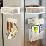 SideVault Magnetic Fridge Organiser – Metal Kitchen Storage Shelf | No-Drill Space Saver