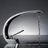 Arcelle Curve Basin Mixer – Contemporary Brass Bathroom Faucet | Elegant Single Lever Sink Tap