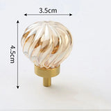 Éclatéra Crystal Cabinet Knob – Champagne Gold Furniture Handle | Luxury Drawer & Wardrobe Hardware
