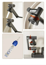 AquaTwist FlexPro Basin Mixer – 360° Swivel Bathroom Faucet | Dual-Handle Hot & Cold Sink Tap