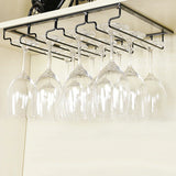 Cellaro Under-Cabinet Glass Rack – Hanging Wine & Cocktail Glass Holder | Space-Saving Bar Organiser