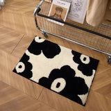 CeriseLuxe Cherry Bathroom Mat – Soft Absorbent Toilet Rug | Modern Bathroom Floor Décor