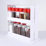 SpinVault 360° Rotating Storage Rack – 2-Tier Metal Spice & Bathroom Organiser for Countertops & Cabinets