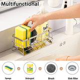 DryFlow Stainless Steel Sink Caddy – Freestanding Kitchen Sponge Holder | Rustproof Countertop Organiser