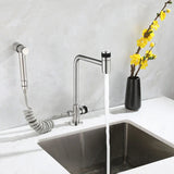 SteelFlow Pro360 Utility Faucet – 3040 Stainless Steel Swivel Tap | Cold Water Kitchen & Outdoor Sink Mixer