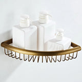 ImperialCraft Antique Brass Bathroom Hardware Set – 5-Piece Vintage Wall-Mounted Bathroom Accessory Collection