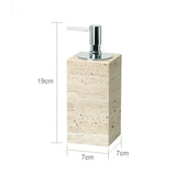 Bellaverto Beige Travertine Bathroom Accessory Set – Natural Stone Spa Collection | Luxury Marble Bathroom Décor