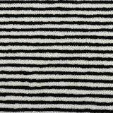 Veloura Stripe Jacquard Fleece Fabric – Ultra-Soft Lamb Fleece Textile | Premium Sewing & DIY Material