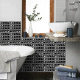 MosaicGlow Peel & Stick Tiles – 3D Waterproof Wall Stickers | Decorative PVC Mosaic Panels for Kitchens & Bathrooms