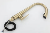 LustraGold Kitchen Faucet – Brushed Gold Sink Mixer | Hot and Cold Water Control | Modern Faucet with Ceramic Cartridge