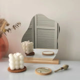 CloudÉclat Decorative Vanity Mirror – Irregular Acrylic Table Mirror | Modern Cloud-Inspired Design