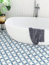 NordicTyle 12-Piece Scandinavian Floor & Wall Sticker Set – Thick PVC Peel-and-Stick Tiles for Modern Home Décor