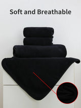 Veloura Quick-Dry Microfibre Towel Set – 8-Piece Ultra-Soft Bathroom Collection | Lightweight Absorbent Towels