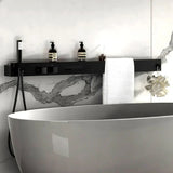 TitanSpa LuxeRail Shower System – Thermostatic Rainfall Shower Set | Gun Grey Wall-Mounted Spa Mixer