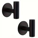 StickMount Adhesive Wall Hooks – Stainless Steel No-Drill Towel & Robe Holder | Modern Space-Saving Storage