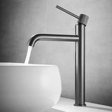 ObsidianVale Mono Basin Tap – Matte Black Bathroom Mixer | Solid Brass Contemporary Vanity Faucet