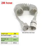 HydroPure Bidet Sprayer Set – Stainless Steel Wall-Mounted Bathroom Hygiene Kit | Modern Handheld Toilet Spray System