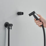 NoirJet Stainless Steel Bidet Spray Set – Matte Black Wall-Mounted WC Shattaf | Hygienic Toilet & Cleaning Sprayer