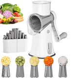 ChefMaster Rotary Prep Pro – 5-in-1 Stainless Steel Cheese Grater & Vegetable Slicer | Multifunction Kitchen Cutter