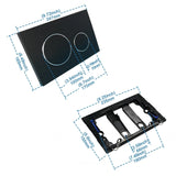 Velurion Sigma Flush Button Panel – Dual-Flush Control Plate for Geberit Concealed Toilet Systems