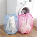 AeroFold Mesh Laundry Hamper – Foldable Portable Storage Basket | Breathable Space-Saving Design