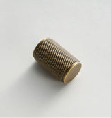 Belmont Knurled Brass T-Bar Handle – Art Deco Industrial Cabinet Pull | Vintage Luxury Furniture Hardware