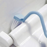 Cleanova EdgeSweep Toilet Brush – Curved Deep-Clean Bathroom Brush with Ergonomic Handle | Precision Rim & Corner Cleaner