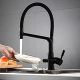 PureStream 3-Way Kitchen Mixer Tap – Filtered Water Faucet | 360° Swivel Hot & Cold Sink Mixer