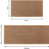 TerraWeave Kitchen Runner Rug – Washable Non-Slip Floor Runner | Faux Sisal Modern Design