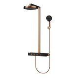 Aurelius ThermoSpa Shower System – Concealed Rainfall Thermostatic Shower Set | Luxury Gold Bathroom Upgrade