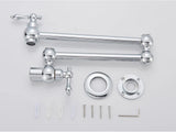 AurumFlex Wall Kitchen Tap – Brushed Gold Swivel Faucet | Premium Space-Saving Cold Water Mixer