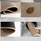TerraWeave Kitchen Runner Rug – Washable Non-Slip Floor Runner | Faux Sisal Modern Design