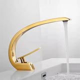 Arcelle Curve Basin Mixer – Contemporary Brass Bathroom Faucet | Elegant Single Lever Sink Tap