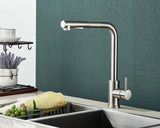 Vantique NoirFlex Pull-Out Kitchen Tap – Matte Black Stainless Steel Mixer with Dual Spray & 360° Swivel