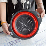 CollapsoChef Silicone Colander – Foldable Kitchen Strainer Basket | Space-Saving Food Prep Essential