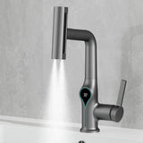 AquaSense Waterfall Basin Mixer – Digital Temperature Display Bathroom Faucet | Adjustable Luxury Sink Tap