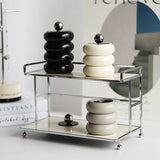 Veloura Ceramic Canister – Luxury Lidded Storage Jar | Decorative Candy, Spice & Candle Container