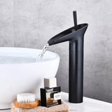 Veloura Cascade Heritage Basin Tap – Antique Waterfall Bathroom Mixer | Elegant Spa-Inspired Vanity Design