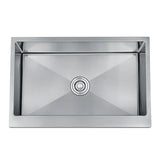 ArtisanEdge Stainless Steel Kitchen Sink – Handmade Square Basin | Commercial-Grade Modern Sink System