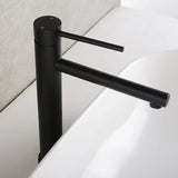 RoseElevate LuxeTall – Brushed Rose Gold High-Arc Vessel Sink Faucet