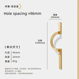 ImperialCurve Round Cabinet Handle – Polished Zinc Alloy Furniture Pull | Modern Oriental Drawer & Wardrobe Hardware