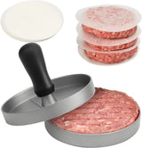 PattyForge Burger Maker – Aluminum Hamburger Press | Nonstick BBQ Patty Shaper