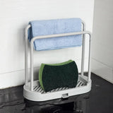 AquaNest Sink Organiser – Removable Sponge & Cloth Drying Holder | Ventilated Kitchen & Bathroom Storage