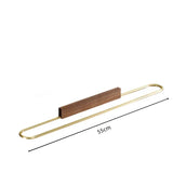 NordBar Freestanding Towel Stand – Solid Wood & Aluminium Countertop Holder | Compact Modern Bathroom Rack