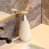 MaisonCeré Heritage Soap Dispenser – Vintage Ceramic Refillable Pump Bottle for Bathroom & Kitchen